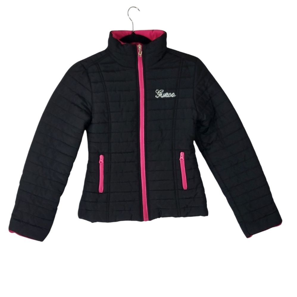 G by Guess Kids Black and Pink Puffer Jacket